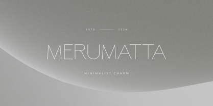 Merumatta Font Poster 1