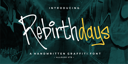 Rebirthdays Font Poster 1