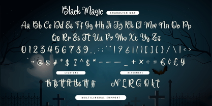 Black Magician Font Poster 8