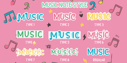 Music Note Font Poster 10