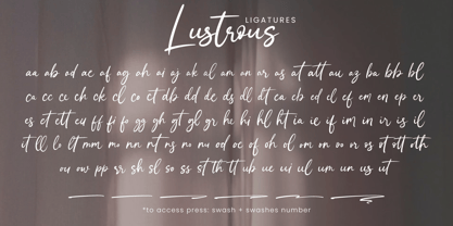 Lustrous Font Poster 9