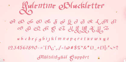 Valentine Blackletter Font Poster 5
