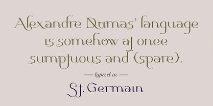 St.Germain Font Poster 2