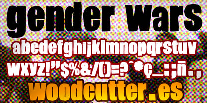 Gender Wars Font Poster 3