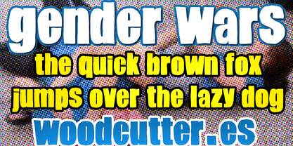 Gender Wars Font Poster 2