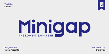 Minigap Font Poster 1