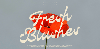 Fresh Blushes Font Poster 1