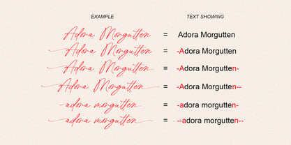 Adora Morgutten Font Poster 13