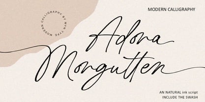 Adora Morgutten Font Poster 1