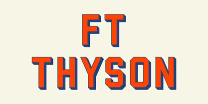 Ft Thyson Font Poster 1