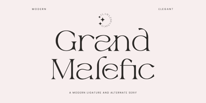Grand Malefic Font Poster 1