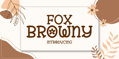 Fox Browny Font Poster 1