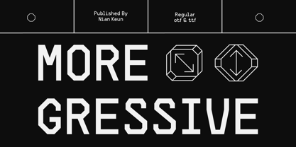 Moregressive Font Poster 1