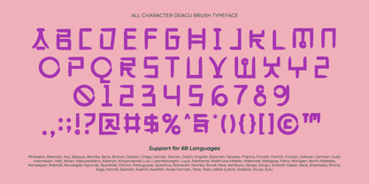 Deagu Brush Font Poster 9