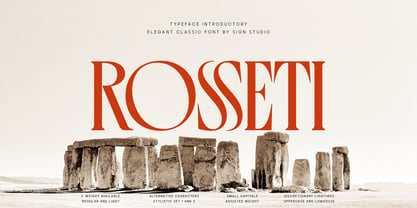 Rosseti Font Poster 1