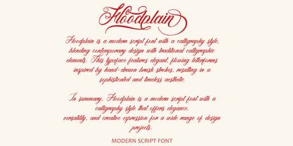 Floodplain Font Poster 4