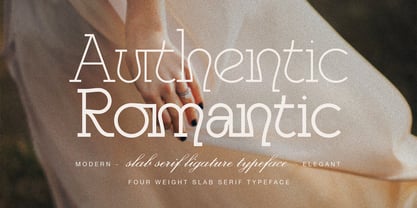 Authentic Romantic Font Poster 1