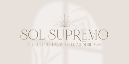 Sol Supremo Font Poster 1