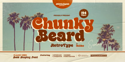 Chunky Beard Font Poster 1
