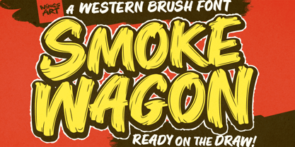 Smoke Wagon Font Poster 1