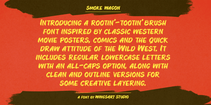 Smoke Wagon Font Poster 2