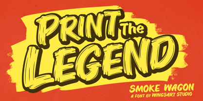 Smoke Wagon Font Poster 10