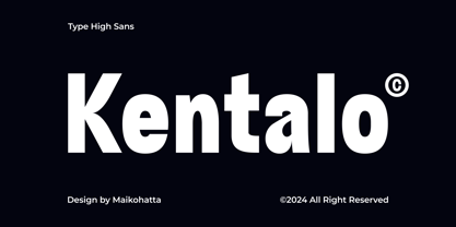 Kentalo Font Poster 1