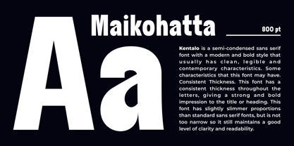 Kentalo Font Poster 3