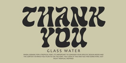 Glass Water Font Poster 12
