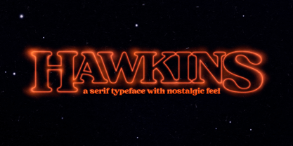 Hawkins Font Poster 1