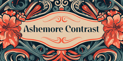 Ashemore Contrast Font Poster 1