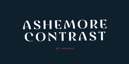 Ashemore Contrast Font Poster 8