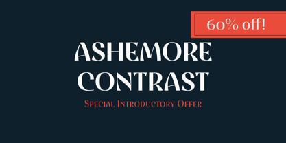 Ashemore Contrast Font Poster 12