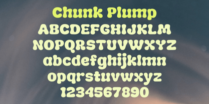 Chunk Plump Fuente Póster 7
