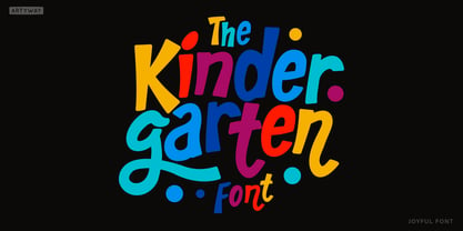 Kinder Garten Font Poster 1