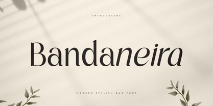 Bandaneira Style Font Poster 1
