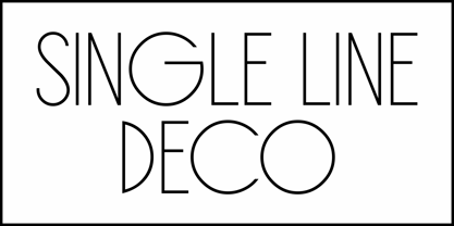 Single Line Deco JNL Font Poster 3