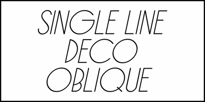 Single Line Deco JNL Font Poster 5