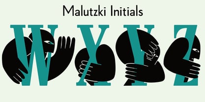Malutzki Initials Fuente Póster 1