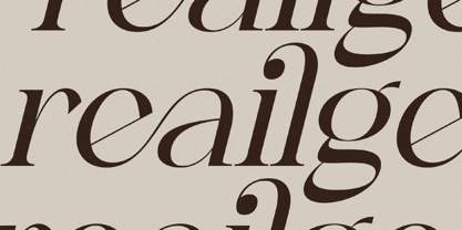 Reailge Font Poster 5