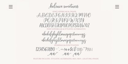 Helenia Sweetness Font Poster 10