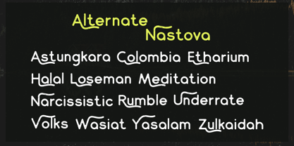 Nastova Font Poster 5