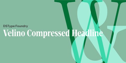 Velino Compressed Headline Font Poster 1