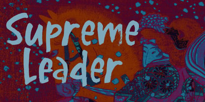 Supreme Leader Font Poster 1