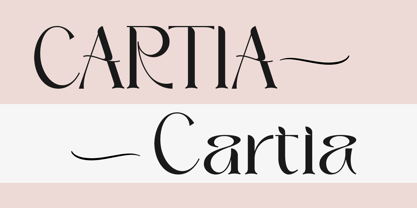 Cartia Font Poster 1