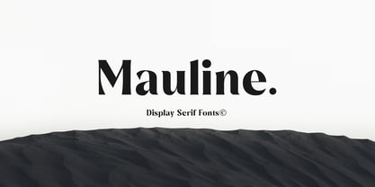 Mauline Font Poster 1