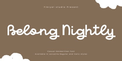 Belong Nightly Font Poster 1