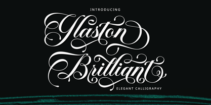 Glaston Brilliant Font Poster 1