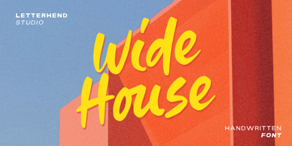 Wide House Font Poster 1