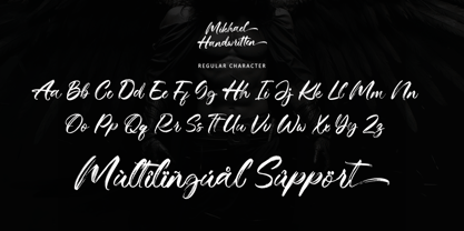 Mikhael Handwritten Font Poster 11